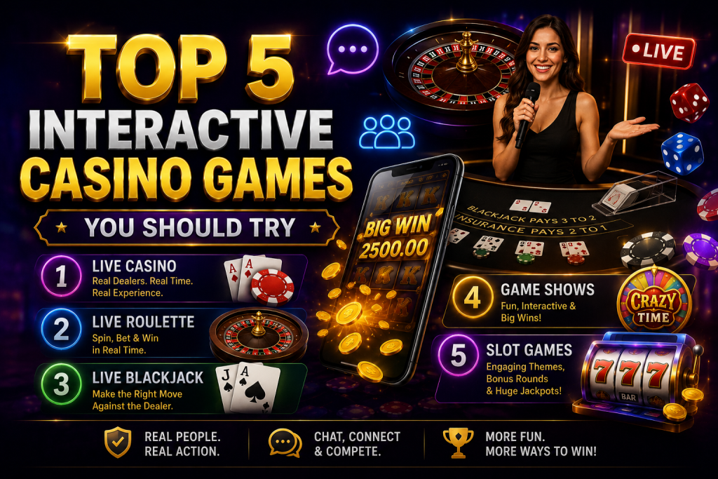 Top 5 Interactive Casino Games You Should Try