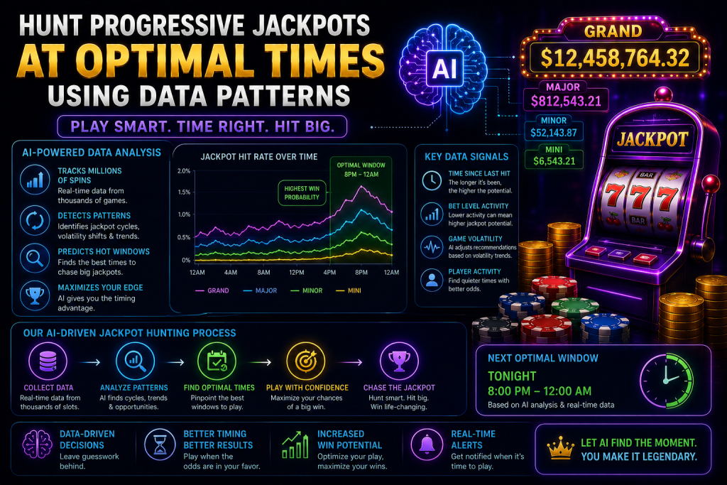 Hunt Progressive Jackpots at Optimal Times Using Data Patterns